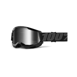 100% Strata 2 Goggle - Black Mirror Silver Lens