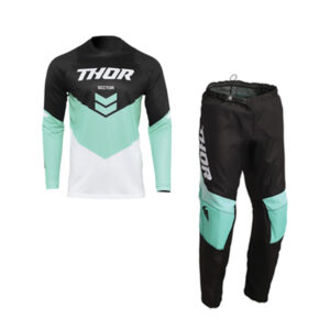 THOR Sector Chevron Jersey and Pant-Black Mint