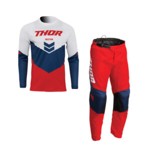 THOR Sector Chevron Jersey and Pant-Blue Red White