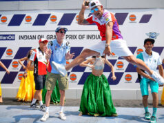 Spectacular flash mob welcomes MotoGP to India