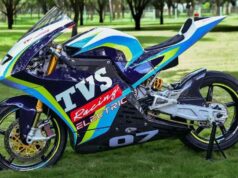 Debut of Electric Bike Racing in India TVS Apache RTE